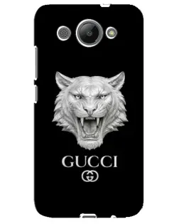 Чехол для Huawei Y3 2017 с картинкой «Gucci — серебряный лев»