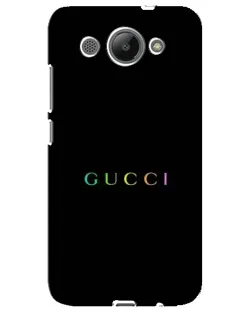 Чехол для Huawei Y3 2017 с картинкой «Gucci — неоновый минимализм»
