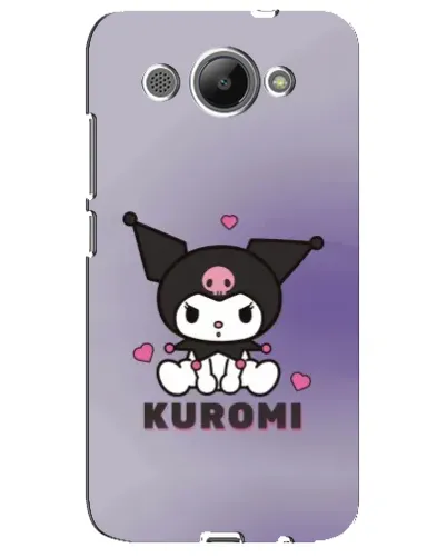 Чехол для Huawei Y3 2017 с картинкой «Kuromi — фиолетовый арт»