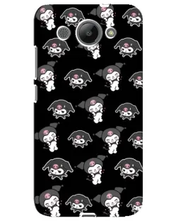 Чохол для Huawei Y3 2017 з картинкою «Чорний паттерн Kuromi»