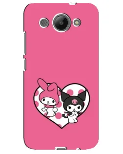 Чохол для Huawei Y3 2017 з картинкою «Kuromi та My Melody»