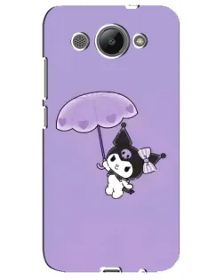 Чохол для Huawei Y3 2017 з картинкою «Kuromi з парасолькою»