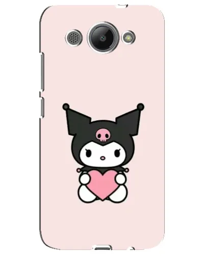 Чехол для Huawei Y3 2017 с картинкой «Kuromi и сердце»