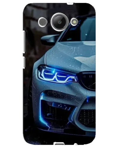Чехол для Huawei Y3 2017 с картинкой «Взгляд BMW с синими фарами»