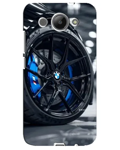 Чехол для Huawei Y3 2017 с картинкой «Колесо BMW вблизи»