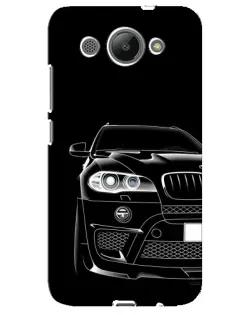 Чехол для Huawei Y3 2017 с картинкой «Темный силуэт BMW»