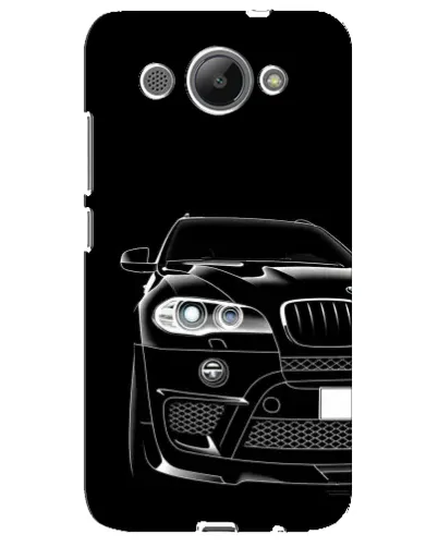 Чехол для Huawei Y3 2017 с картинкой «Темный силуэт BMW»