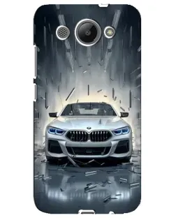 Чехол для Huawei Y3 2017 с картинкой «BMW в свете фар»