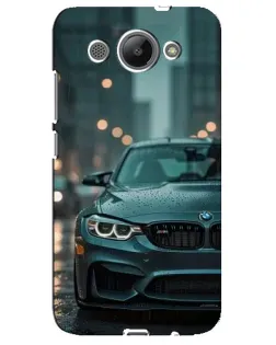 Чехол для Huawei Y3 2017 с картинкой «BMW в огнях города»