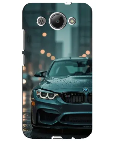 Чехол для Huawei Y3 2017 с картинкой «BMW в огнях города»