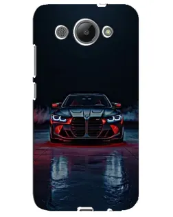 Чехол для Huawei Y3 2017 с картинкой «BMW на мокрой дороге»