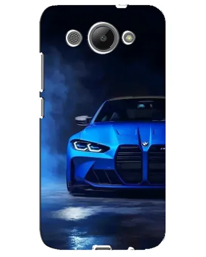 Чехол для Huawei Y3 2017 с картинкой «Голубая BMW M4»