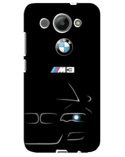 Чехол для Huawei Y3 2017 с картинкой «Минималистичный принт BMW M3»