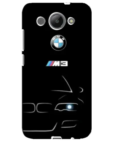 Чехол для Huawei Y3 2017 с картинкой «Минималистичный принт BMW M3»