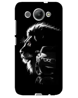 Чехол для Huawei Y3 2017 с картинкой «BMW и лев»