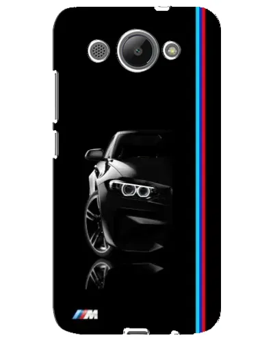 Чехол для Huawei Y3 2017 с картинкой «Силуэт BMW в темноте»