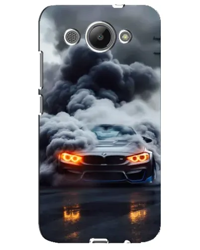 Чехол для Huawei Y3 2017 с картинкой «BMW в дыму»