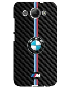 Чехол для Huawei Y3 2017 с картинкой «Эмблема BMW и карбон»