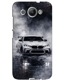 Чехол для Huawei Y3 2017 с картинкой «BMW сквозь туман»