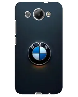 Чехол для Huawei Y3 2017 с картинкой «Логотип BMW — минимализм»