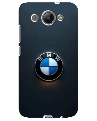 Чехол для Huawei Y3 2017 с картинкой «Логотип BMW — минимализм»