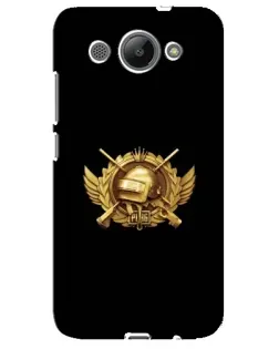 Чехол для Huawei Y3 2017 с картинкой «PUBG — оранжевый градиент»