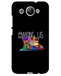 Чехол для Huawei Y3 2017 с картинкой «Логотип Among Us»