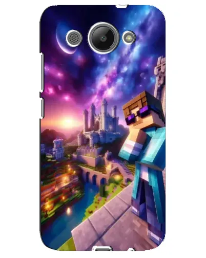 Чехол для Huawei Y3 2017 с картинкой «Стив и космос» Чехол для Huawei Y3 2017 с картинкой «Стив и космос»