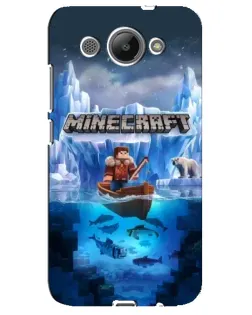 Чохол для Huawei Y3 2017 з картинкою «Minecraft льодянийсвіт»