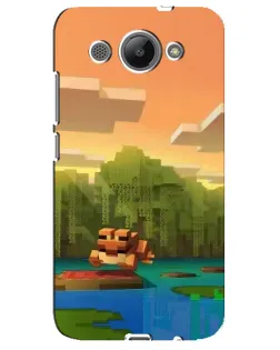 Чохол для Huawei Y3 2017 з картинкою «Майнкрафт захід сонця»