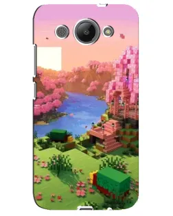 Чохол для Huawei Y3 2017 з картинкою «Рожеве дерево Minecraft»