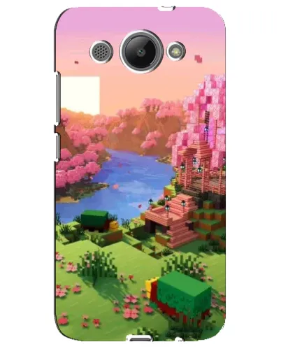 Чехол для Huawei Y3 2017 с картинкой «Розовое дерево Minecraft» Чехол для Huawei Y3 2017 с картинкой «Розовое дерево Minecraft»
