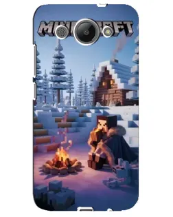 Чохол для Huawei Y3 2017 з картинкою «Зимовий Minecraft»