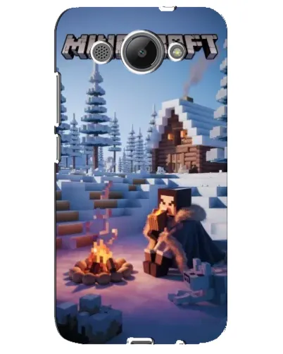 Чехол для Huawei Y3 2017 с картинкой «Зимний Minecraft» Чехол для Huawei Y3 2017 с картинкой «Зимний Minecraft»