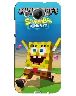 Чохол для Huawei Y3 2017 з картинкою «Губка Боб Minecraft»