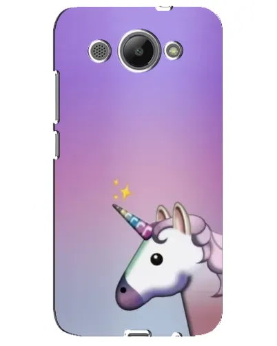 Чехол для Huawei Y3 2017 с картинкой «Единорог градиент»