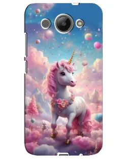 Чехол для Huawei Y3 2017 с картинкой «Единорог среди облаков»