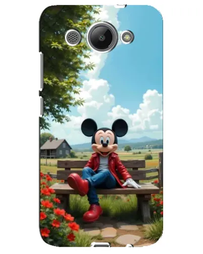 Чохол для Huawei Y3 2017 з картинкою «Міккі на лавці»