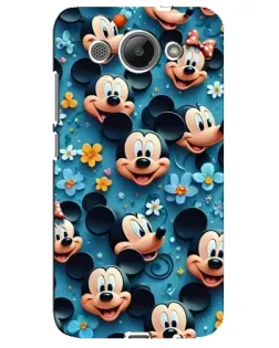 Чохол для Huawei Y3 2017 з картинкою «Паттерн Міккі та Мінні»
