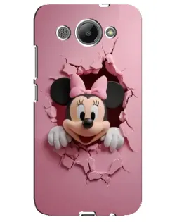 Чохол для Huawei Y3 2017 з картинкою «Мінні крізь стіну»