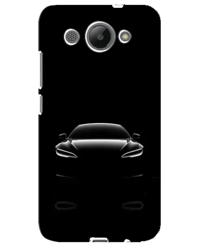 Чехол для Huawei Y3 2017 с картинкой «Силуэт Tesla Night»