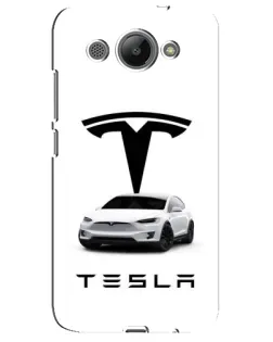 Чохол для Huawei Y3 2017 з картинкою «Tesla White Style» Чохол для Huawei Y3 2017 з картинкою «Tesla White Style»