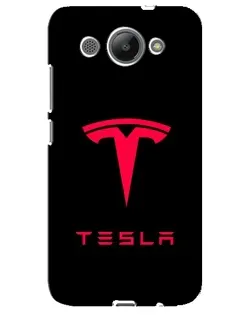 Чохол для Huawei Y3 2017 з картинкою «Tesla Red Logo» Чохол для Huawei Y3 2017 з картинкою «Tesla Red Logo»