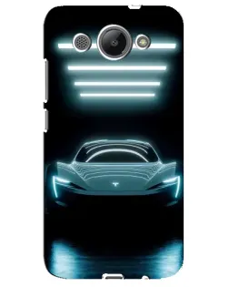 Чохол для Huawei Y3 2017 з картинкою «Tesla в неоні» Чохол для Huawei Y3 2017 з картинкою «Tesla в неоні»