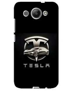 Чохол для Huawei Y3 2017 з картинкою «Tesla — срібне авто» Чохол для Huawei Y3 2017 з картинкою «Tesla — срібне авто»