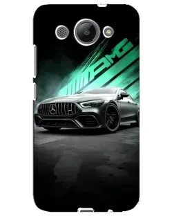 Чехол для Huawei Y3 2017 с картинкой «Темный Mercedes AMG»