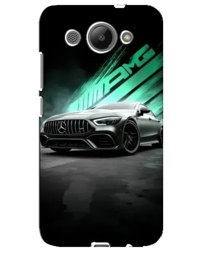 Чехол для Huawei Y3 2017 с картинкой «Темный Mercedes AMG»
