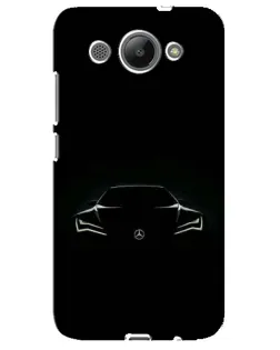 Чехол для Huawei Y3 2017 с картинкой «Mercedes — силуэт авто» Чехол для Huawei Y3 2017 с картинкой «Mercedes — силуэт авто»