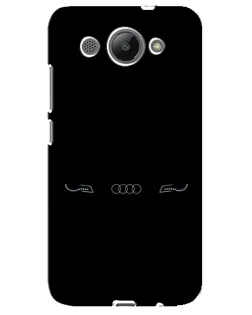 Чехол для Huawei Y3 2017 с картинкой «Audi — световой подпись»