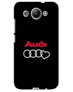 Чехол для Huawei Y3 2017 с картинкой «Логотип Audi Heart»